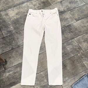 Kansan White Straight-Leg Jeans